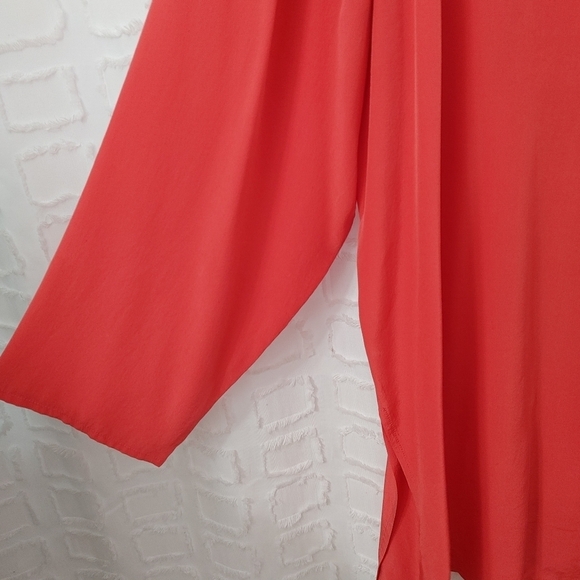 VINTAGE Dvf Floral Embroidered Silk Tunic Size 1x - Picture 7 of 15